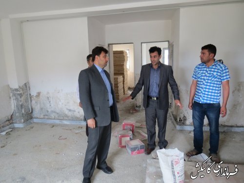 بازدید فرماندار گالیکش از پروژه مسکن مهر