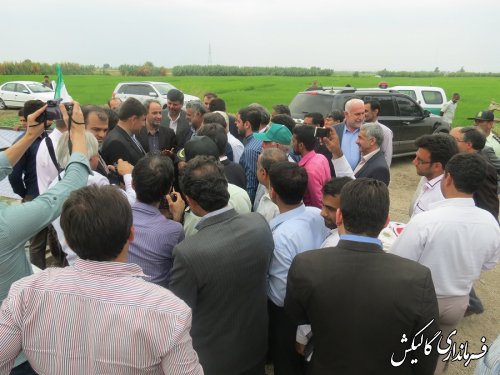 افتتاح طرح آبیاری تحت فشار مزارع استان بصورت متمرکز با حضور وزیر جهاد کشاورزی