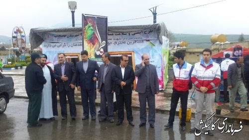 بازدید فرماندار از کمپ های نوروزی هلال احمر شهرستان