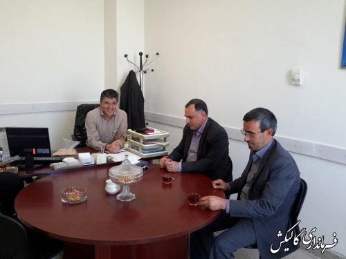 دیدار بخشداران گالیکش با معاون مدیر کل سیاسی وانتخابات استانداری گلستان