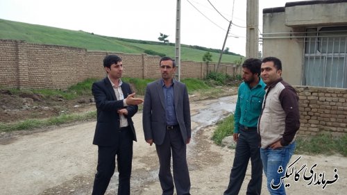 بخشدار مرکزی از روند اجرای طرح هادی روستای سرچشمه بازدید کرد