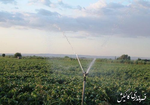افتتاح سیستم آبیاری تحت فشار در روستای ینقاق