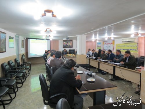 جلسه کارگروه سلامت و امنیت غذایی شهرستان گالیکش برگزار شد