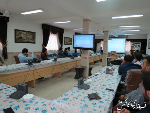 جلسه آموزش کاربران رایانه شعب اخذ رای شهرستان گالیکش برگزار شد
