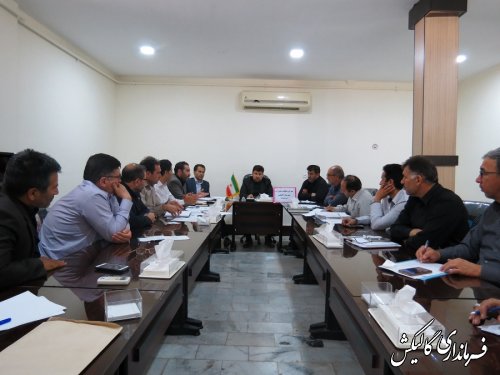 جلسه شورای حفاظت از منابع آب شهرستان گالیکش برگزار شد