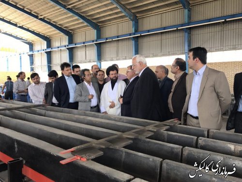 افتتاح كارخانه توليد قطعات بتني در شهرستان گالیکش
