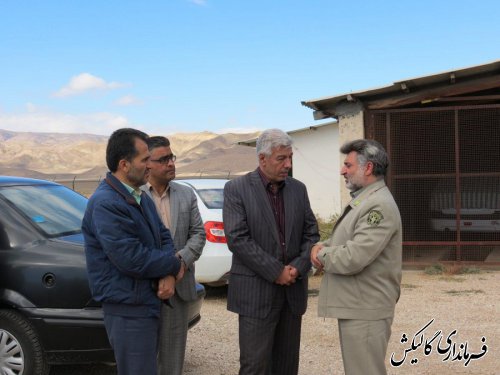 فرماندار گالیکش و مدیرکل محیط‌زیست گلستان از محل وقوع شهادت محیط‌بان بازدید نمودند
