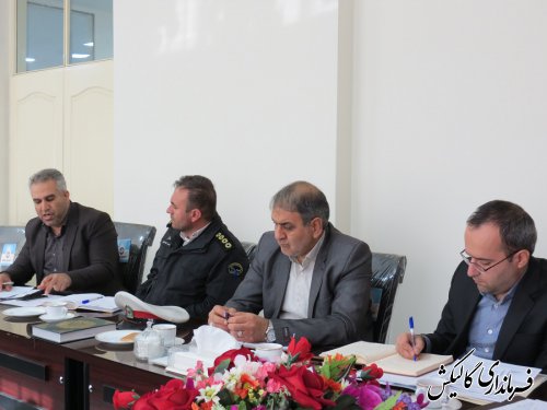 جلسه شورای ترافیک شهرستان گالیکش برگزار شد