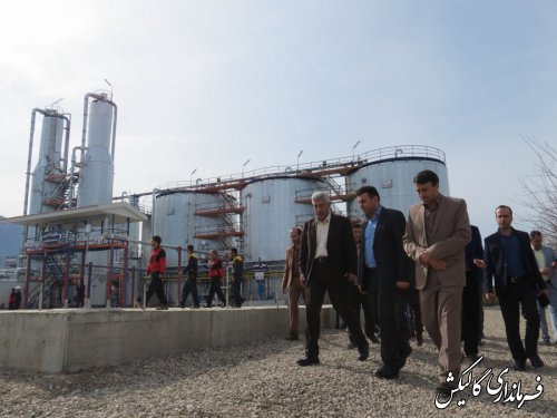 فاز دوم کارخانه تولید قیر در شهرستان گالیکش افتتاح شد