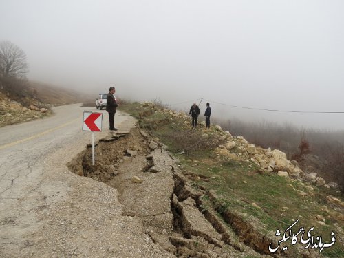 فرماندار گالیکش از محور کوهستانی دهستان نیلکوه بازدید کرد