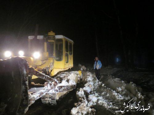 جاده ارتباطی روستای کندسکوه شهرستان گالیکش بازگشایی شد