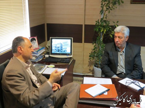 دیدار فرماندار گالیکش با مدیرعامل شرکت توزیع نیروی برق گلستان 