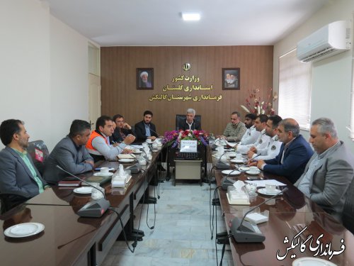سومین جلسه شورای ترافیک شهرستان گالیکش برگزار شد