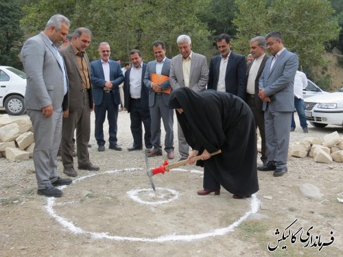 کلنگ‌زنی پروژه بهسازی و محوطه‌سازی تفرجگاه پارک جنگلی فارسیان شهر گالیکش