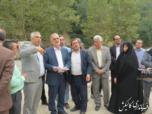 کلنگ‌زنی پروژه بهسازی و محوطه‌سازی تفرجگاه پارک جنگلی فارسیان شهر گالیکش