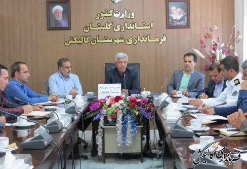 چهارمین جلسه شورای ترافیک شهرستان گالیکش برگزار شد