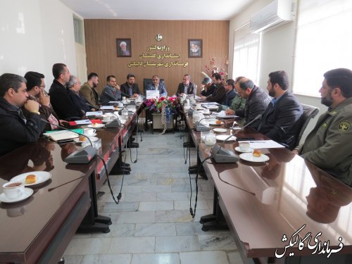 جلسه مشترک کمیسیون سلاح و مهمات غیرمجاز استان گلستان و شهرستان گالیکش برگزار شد