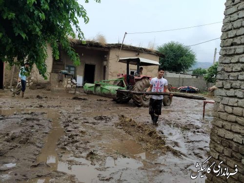 بازدید فرماندار گالیکش از وضعیت روستاهای سیل‌زده بخش لوه