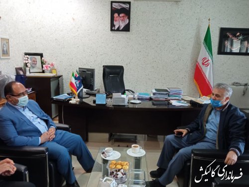دیدار فرماندار گالیکش با مدیر شرکت پخش فرآورده‌های نفتی گلستان