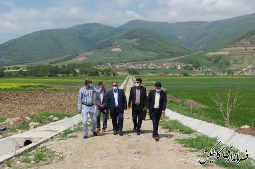 پیشرفت ۸۰درصدی پروژه تجهیز و نوسازی اراضی کشاورزی بش‌اویلی شهرستان گالیکش