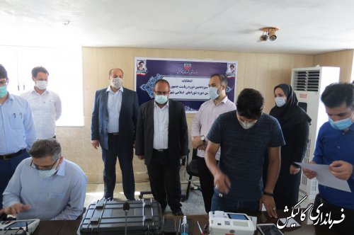 دومین مانور انتخابات ۱۴۰۰ در فرمانداری گالیکش برگزار شد