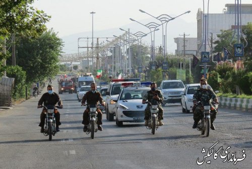 رژه موتوری و خودرویی دستگاه‌های اجرایی و ادارات شهرستان گالیکش برگزار شد