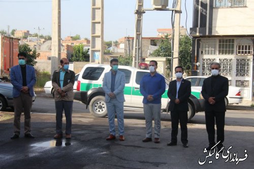 افتتاح و بهره‌برداری از پروژه‌ آسفالت و جداول شهرداری گالیکش بمناسبت هفته دولت
