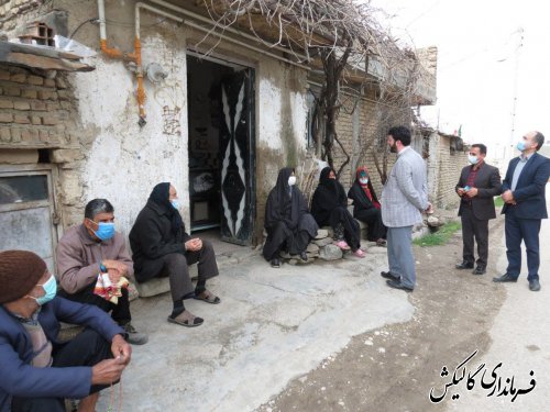 بازدید فرماندار گالیکش از وضعیت فعالیت خبازی‌ها در روستای میرزاپانگ