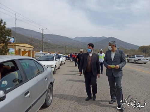طرح ترافیکی پویش "منفی ۲۰" در ورودی شرقی استان گلستان به مسافران نوروزی توصیه و ارائه می‌شود