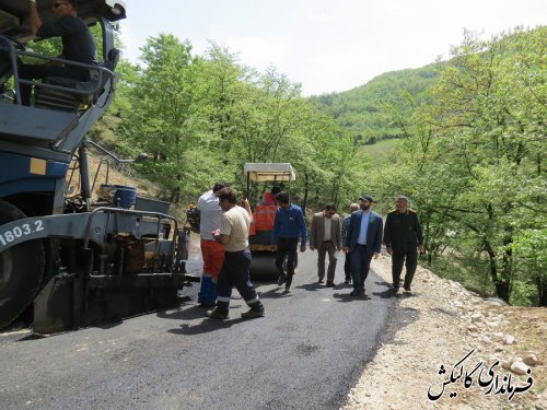 زیرسازی و آسفالت راه دسترسی روستای یورت کاظم از بخش مرکزی گالیکش اجرا شد
