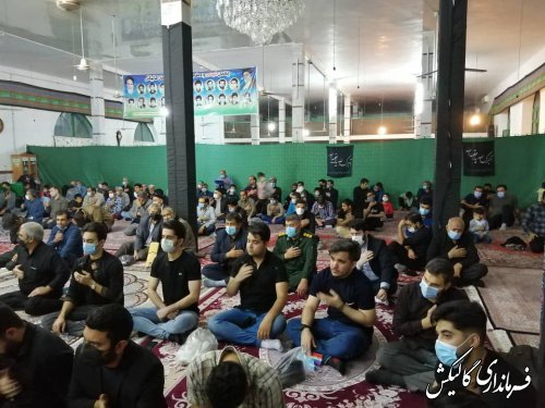 مراسم شب احیا نوزدهم ماه مبارک رمضان در مسجد جامع گالیکش برگزار شد
