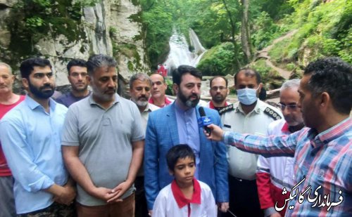 فرماندار گالیکش از پیدا شدن پسر بچه گمشده در محدوده آبشار لوه خبر داد
