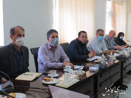 جلسه بررسی مسائل مرتبط با حریم جاده بین‌المللی گرگان-مشهد در محدوده شهر صادق‌آباد 