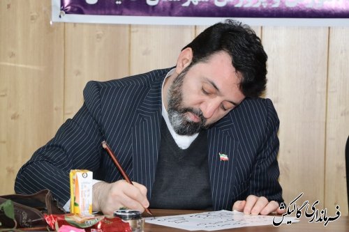 کارگاه خوشنویسی «به یاد سردار دلها» به همت انجمن خوشنویسان گالیکش برگزار شد
