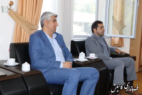 دیدار و نشست فرماندار گالیکش با رئیس سازمان جهاد کشاورزی استان گلستان