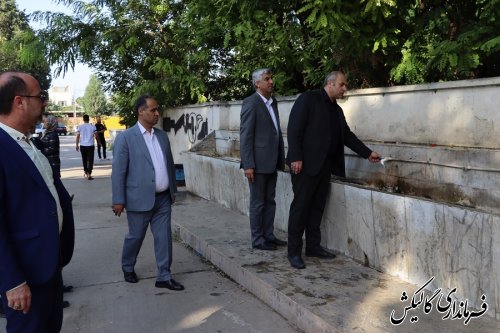 بازدید سرزده فرماندار شهرستان از وضعیت پارک لاله‌های انقلاب شهر گالیکش