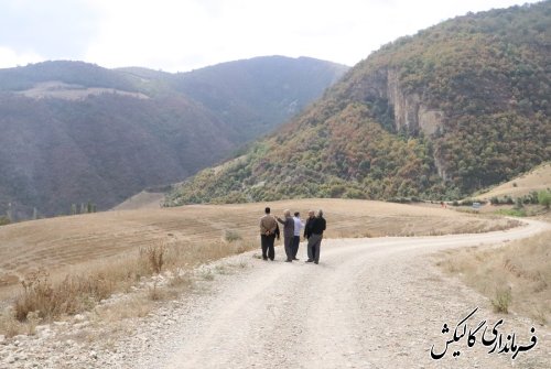 بازدید فرماندار گالیکش از وضعیت راه دسترسی روستای کندسکوه 