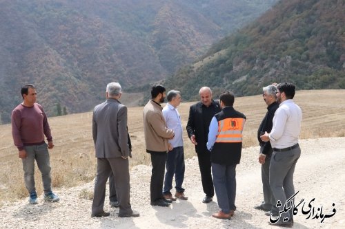 بازدید فرماندار گالیکش از وضعیت راه دسترسی روستای کندسکوه 