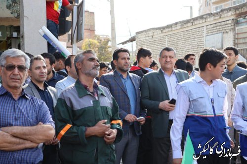 راهپیمایی حماسی یوم الله سیزدهم آبان در گالیکش برگزار شد