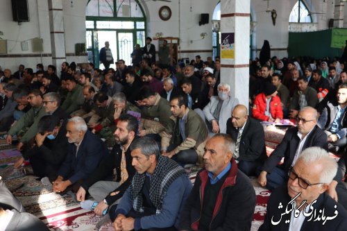 اجتماع بزرگ یوم الله نهم دی ماه در مسجد جامع شهر گالیکش برگزار شد 