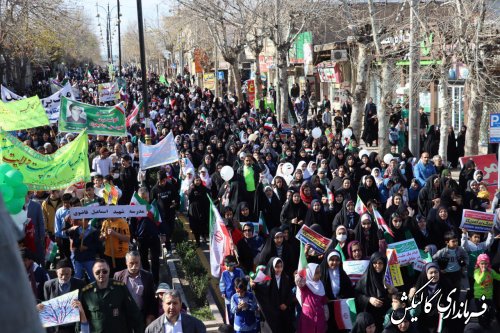گزارش تصویری||حضور غرورآفرین و پرشور مردم گالیکش در راهپیمایی  یوم‌الله ۲۲ بهمن