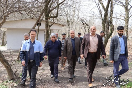 کمپ خدمات سفر نوروزی شهرستان گالیکش در ورودی شرق استان افتتاح شد