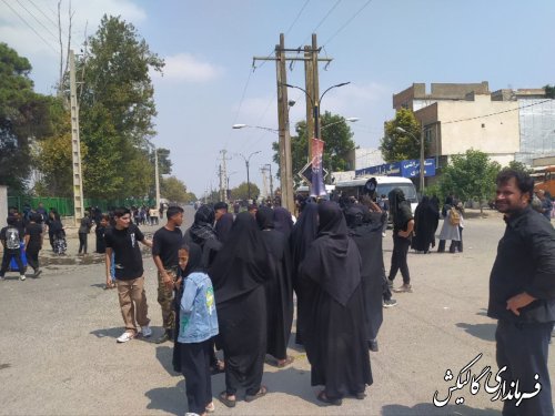 مدیریت و ساماندهی برگشت زائرین و جاماندگان اربعین حسینی شهرستان از امامزاده یحیی بن زید(ع) به گالیکش   